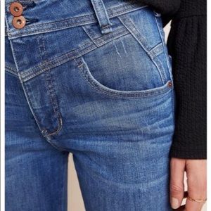 Pilcro high rise straight jeans- Anthropologie
